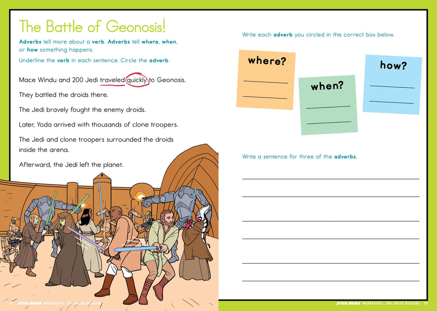Star Wars Workbook: Grade 2 Reading!