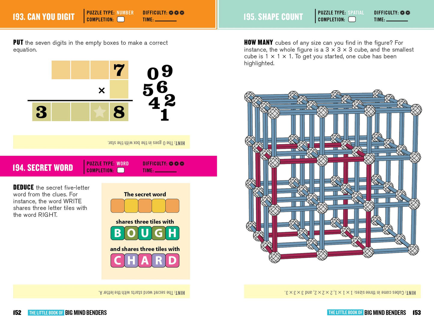 The Little Book of Big Mind Benders: Over 450 Word Puzzles, Number Stumpers, Riddles, Brainteasers, and Visual Conundrums
