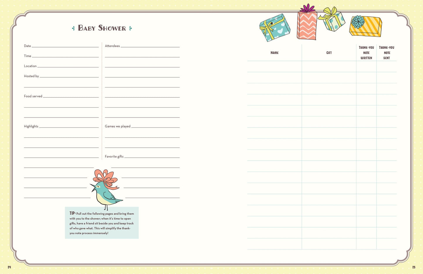 The Baby Keepsake Book and Planner