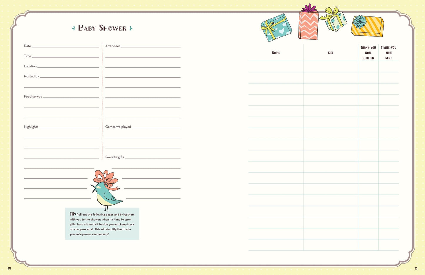 The Baby Keepsake Book and Planner