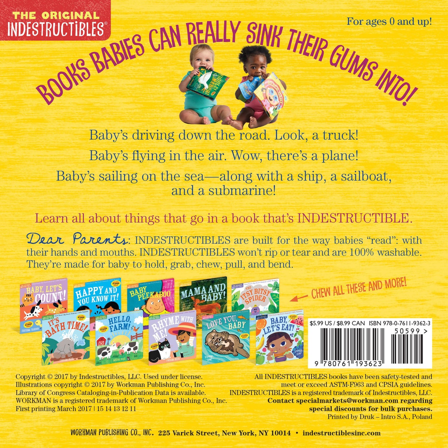 Things That Go! (Indestructibles Series)