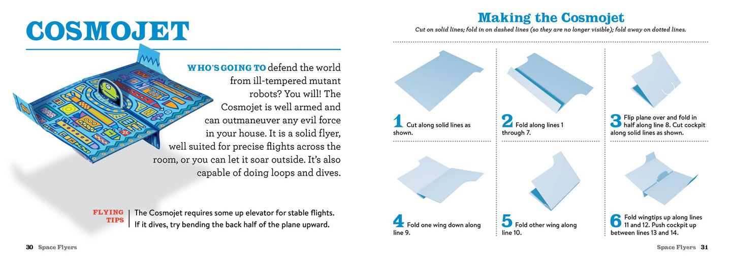 Space Flyers Paper Airplane Book: 63 Mini Planes to Fold and Fly