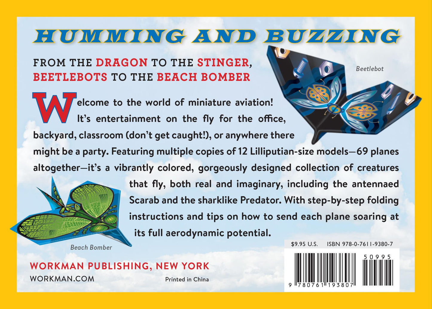 Flying Creatures Paper Airplane Book: 69 Mini Planes to Fold and Fly