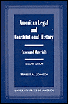 American Legal and Constitutional History: Cases and Materials