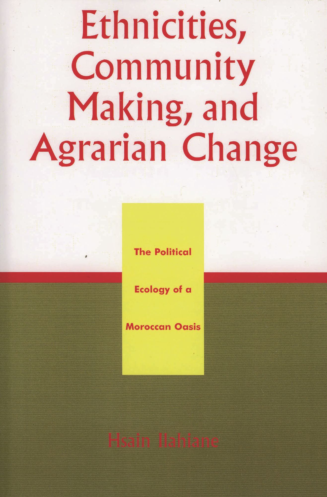 Ethnicities, Community Making and Agrarian Change: The Political Ecology of a Moroccan Oasis