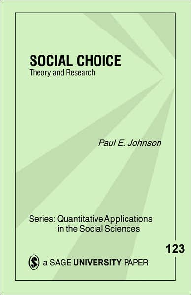 Social Choice: Theory and Research
