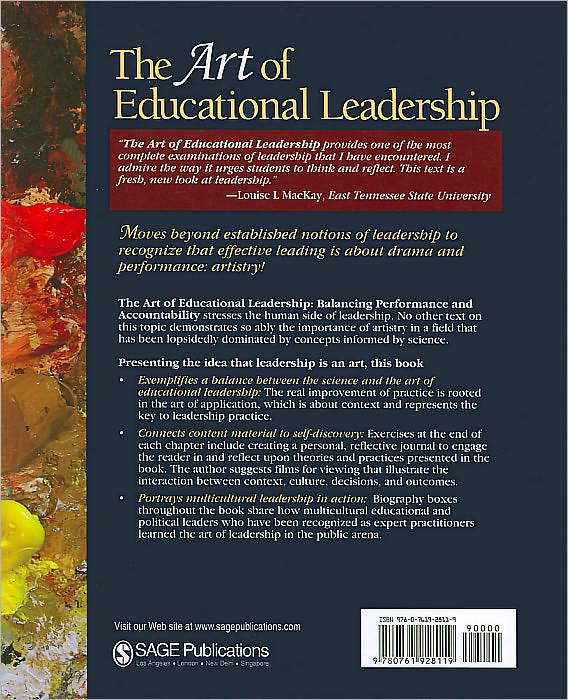 The Art of Educational Leadership: Balancing Performance and Accountability