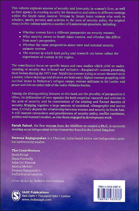 Women, Security, South Asia: A Clearing in the Thicket