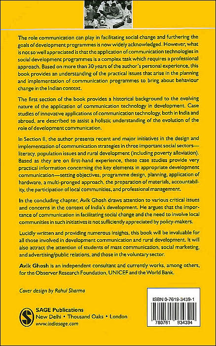 Communication Technology and Human Development: Recent Experiences in the Indian Social Sector