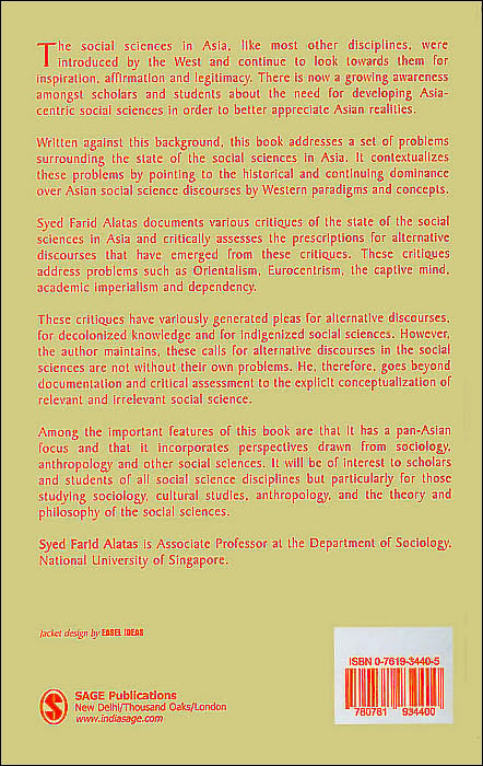 Alternative Discourses in Asian Social Science: Responses to Eurocentrism