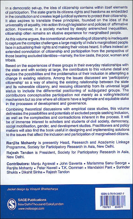 Participatory Citizenship: Identity, Exclusion, Inclusion