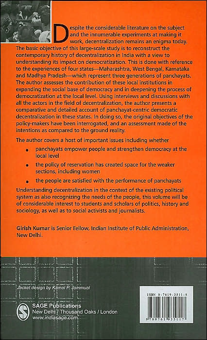 Local Democracy in India: Interpreting Decentralization