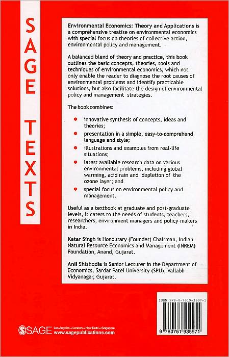 Environmental Economics: Theory and Applications