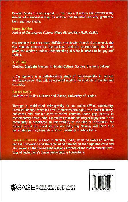 Gay Bombay: Globalization, Love and (Be)longing in Contemporary India