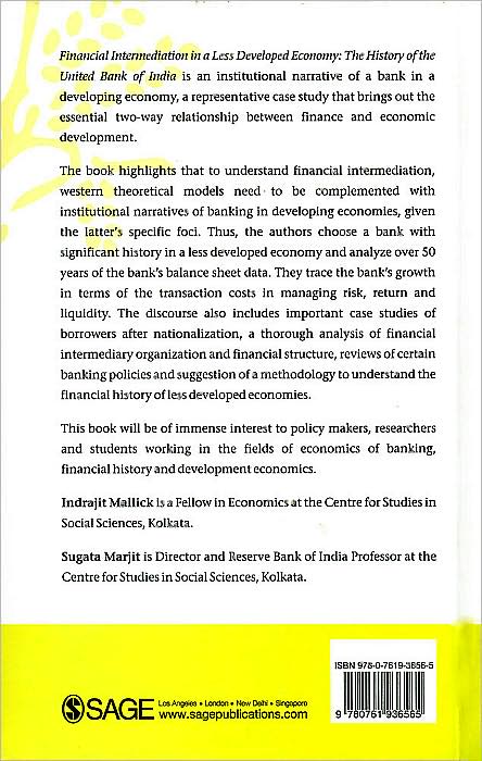 Financial Intermediation in a Less Developed Economy: The History of the United Bank of India