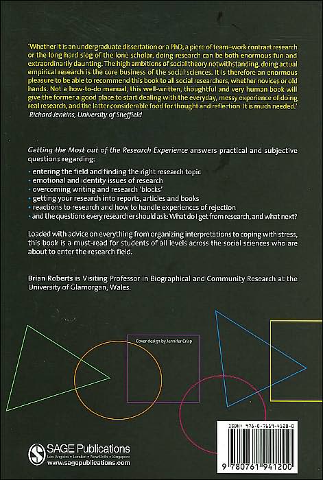 Getting the Most Out of the Research Experience: What Every Researcher Needs to Know