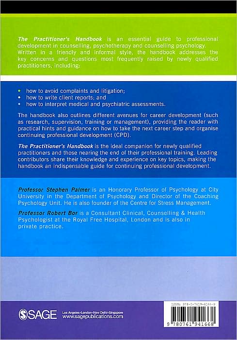 The Practitioner's Handbook: A Guide for Counsellors, Psychotherapists and Counselling Psychologists