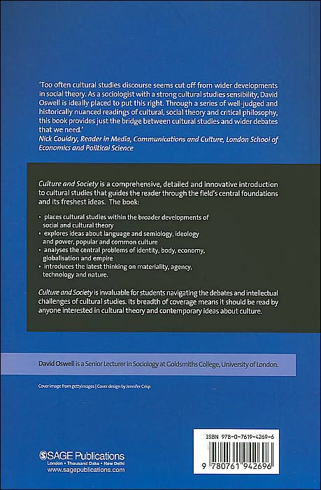 Culture and Society: An Introduction to Cultural Studies