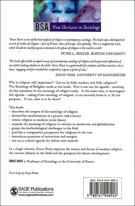 The Sociology of Religion