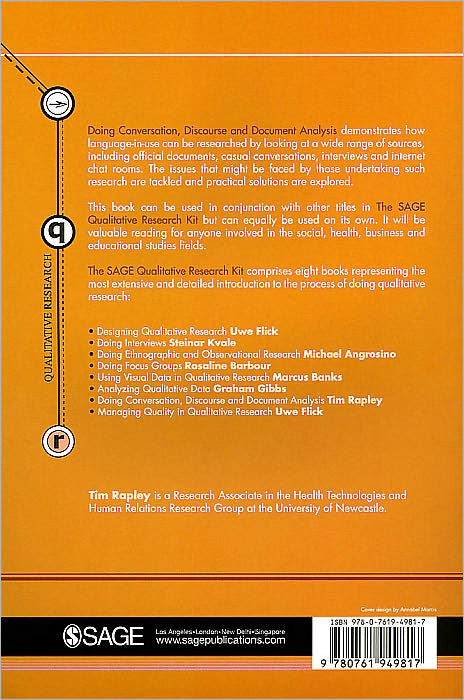 Doing Conversation, Discourse and Document Analysis
