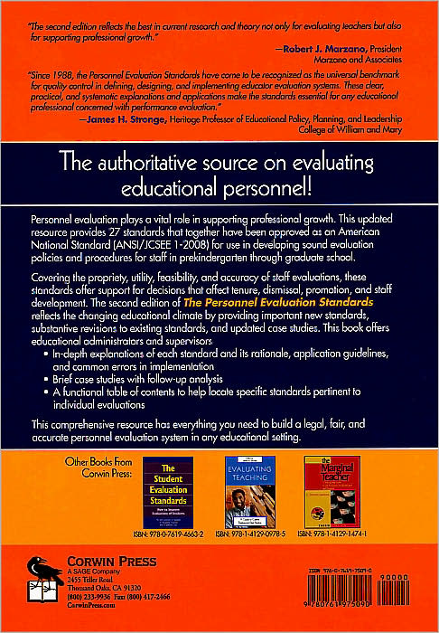 The Personnel Evaluation Standards: How to Assess Systems for Evaluating Educators
