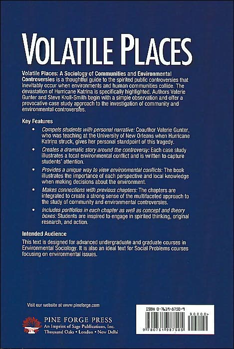 Volatile Places: A Sociology of Communities and Environmental Controversies