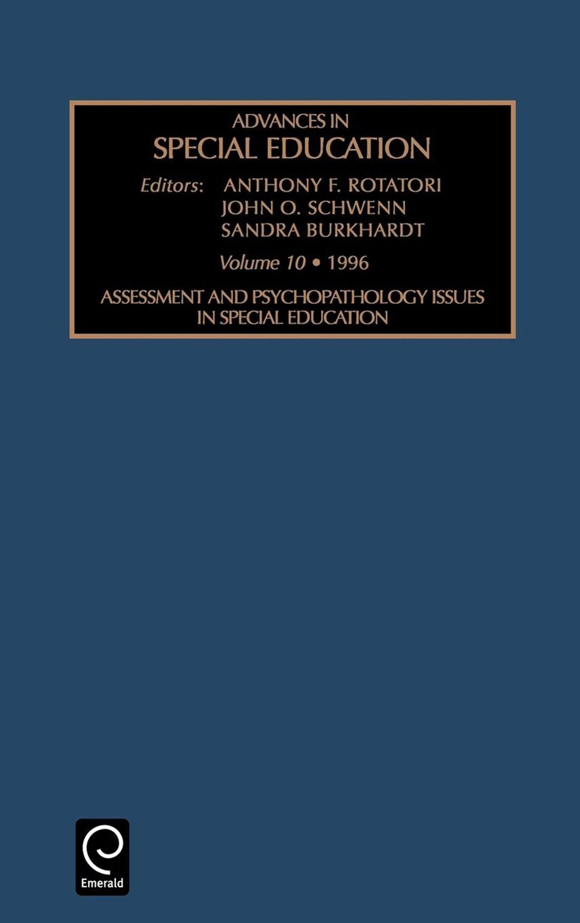 Advances in Special Education, Volume 10