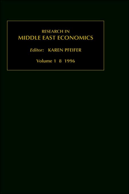 Research In Middle East Economics Vol 1