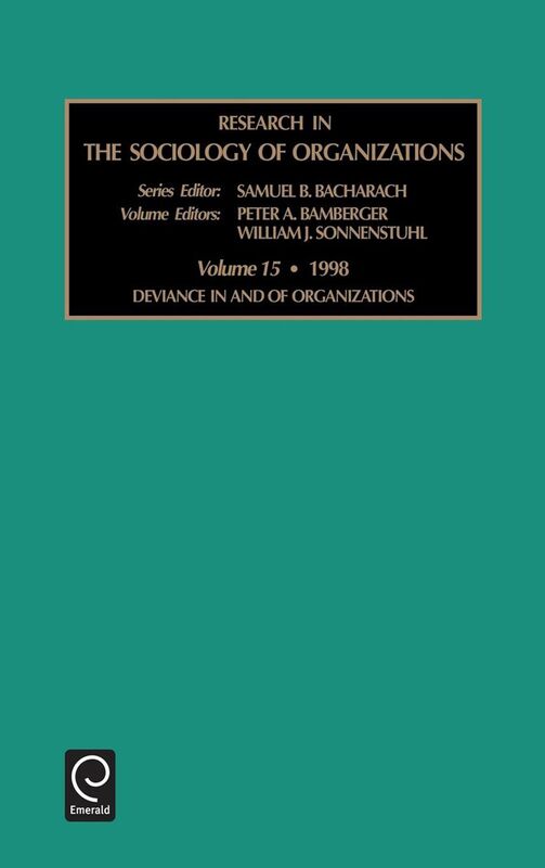 Research in the sociology of organizations