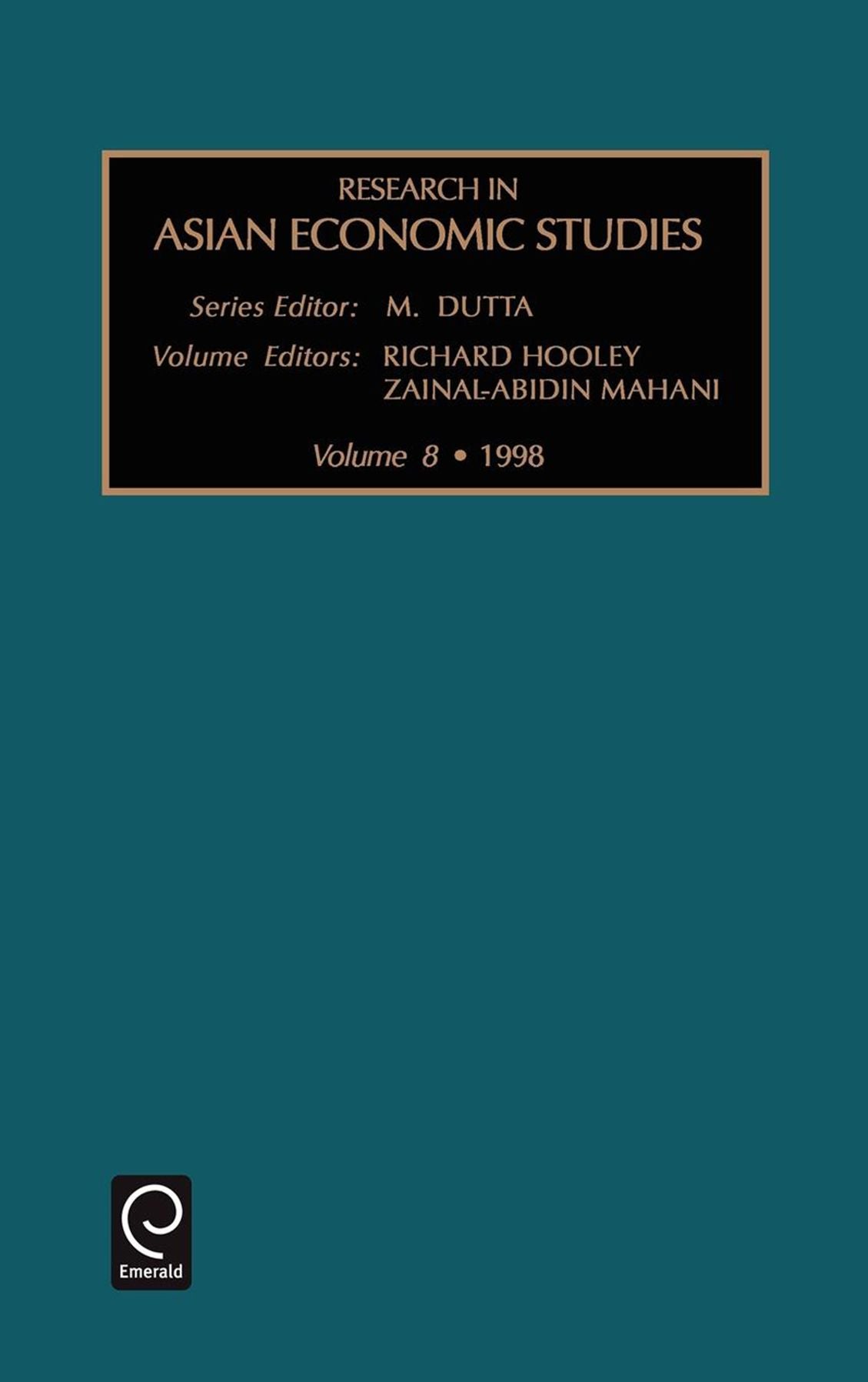 Research in Asian Economic Studies, Volume 8