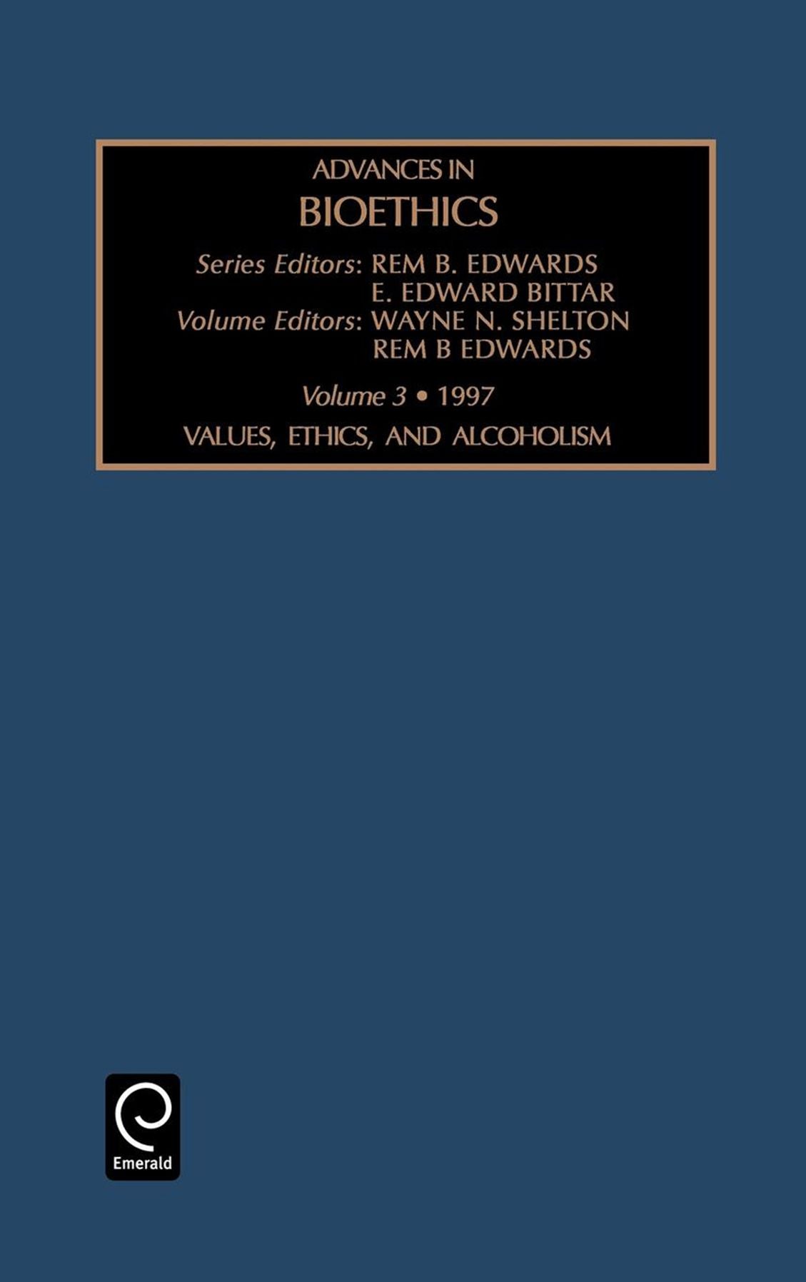 Values, Ethics and Alcoholism