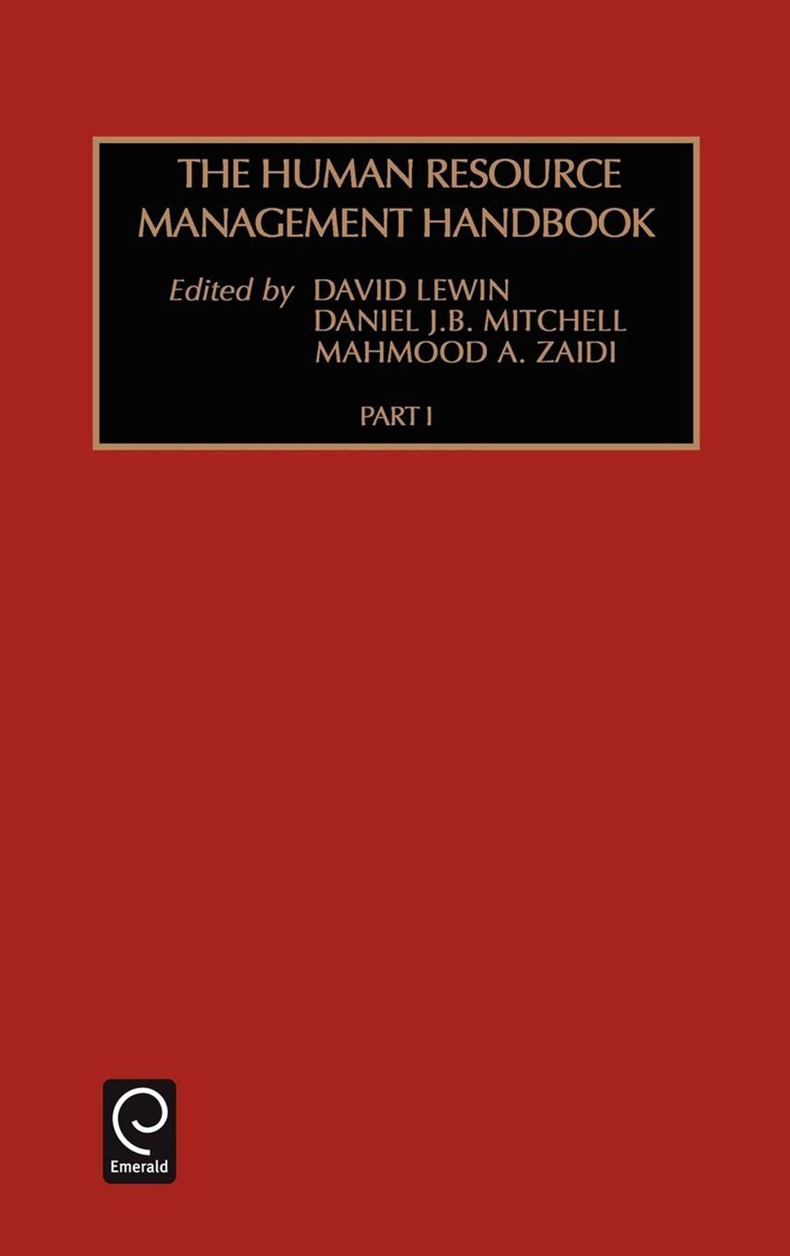 Human Resource Management Handbook, Vol 1