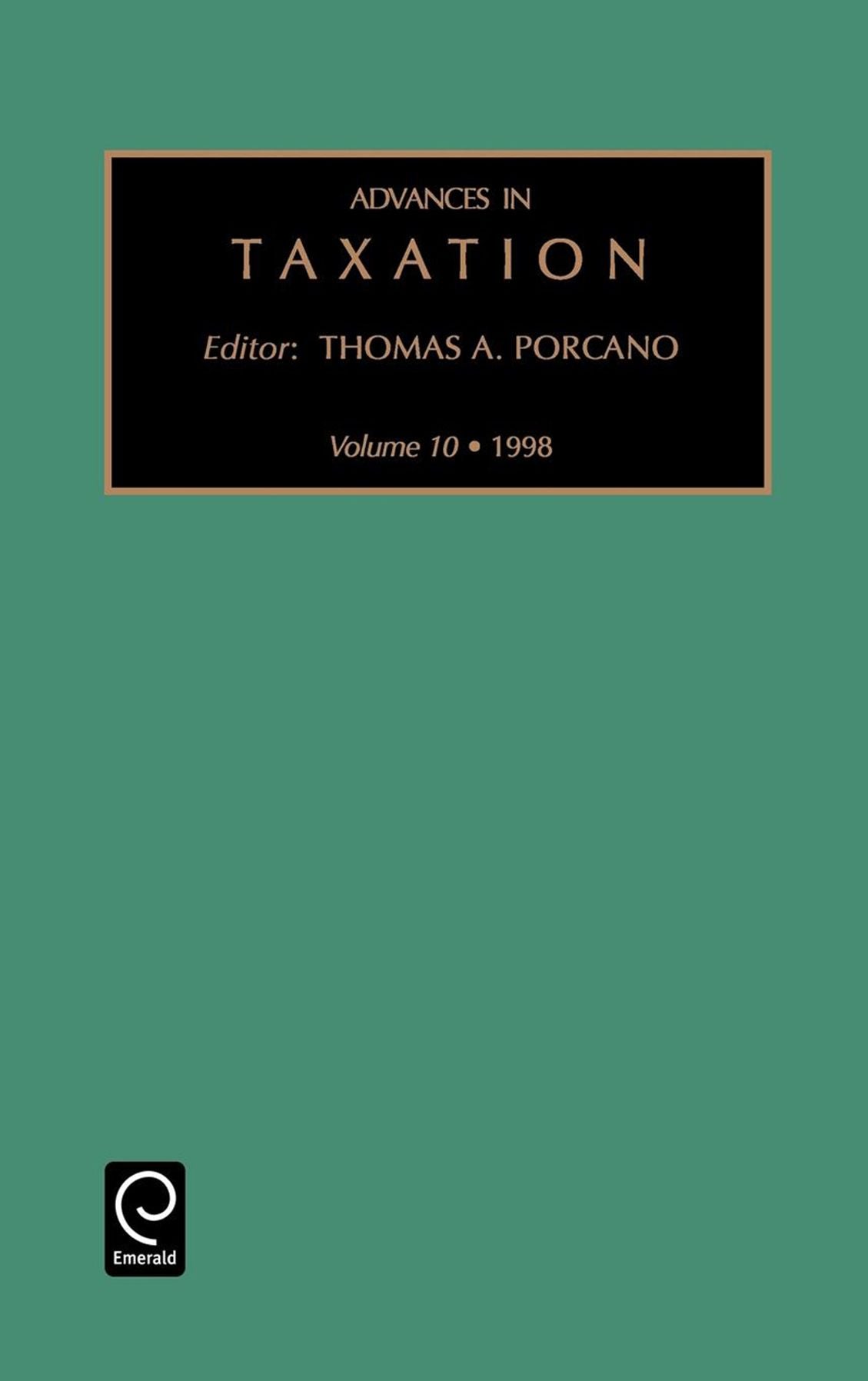 Advances in Taxation, Volume 10
