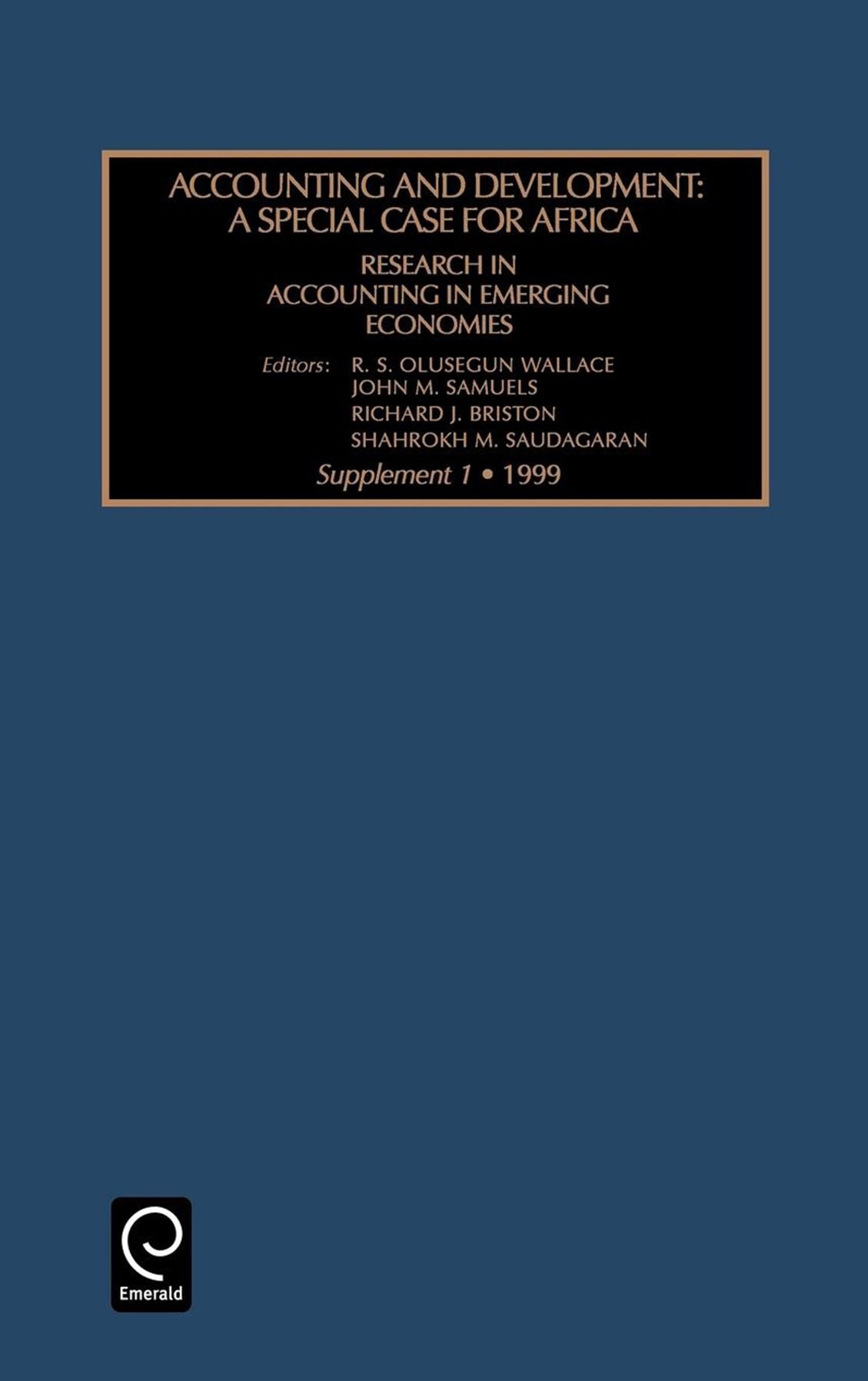Accounting and Development: A Special Case for Africa (Supplement 1)