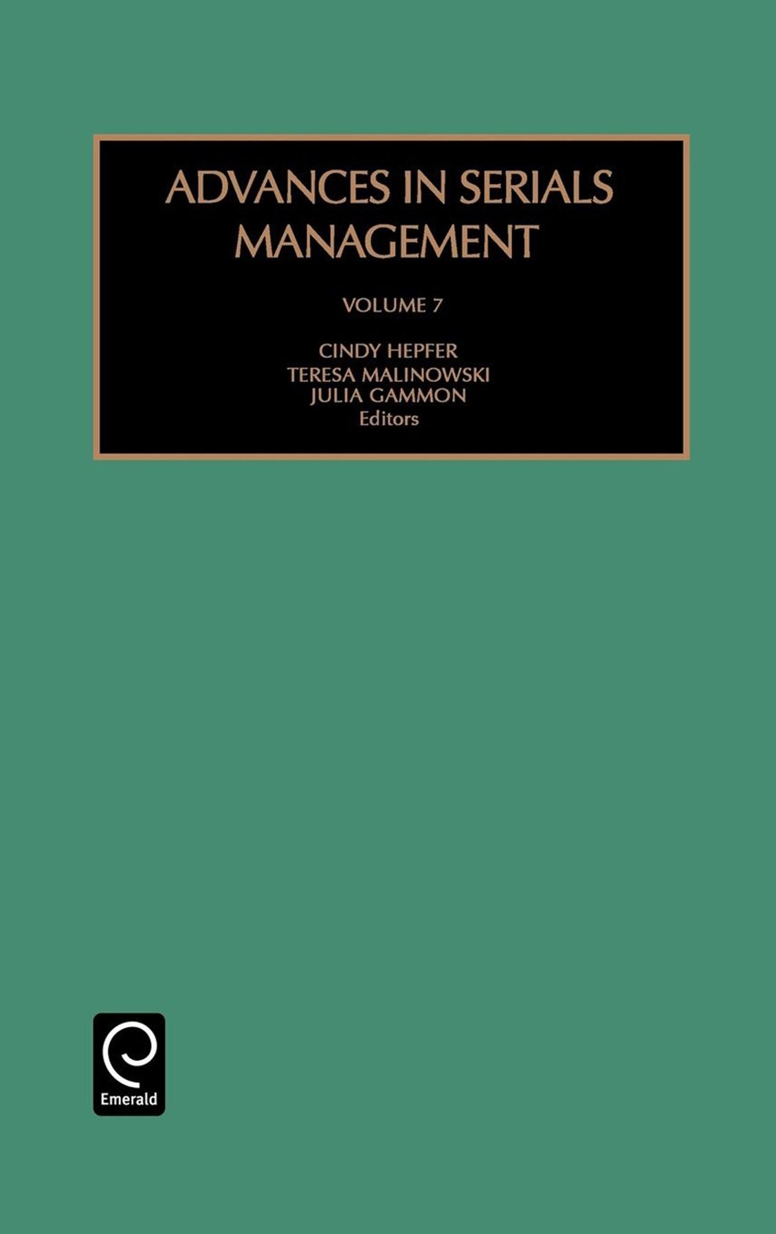Advances in Serials Management, Volume 7
