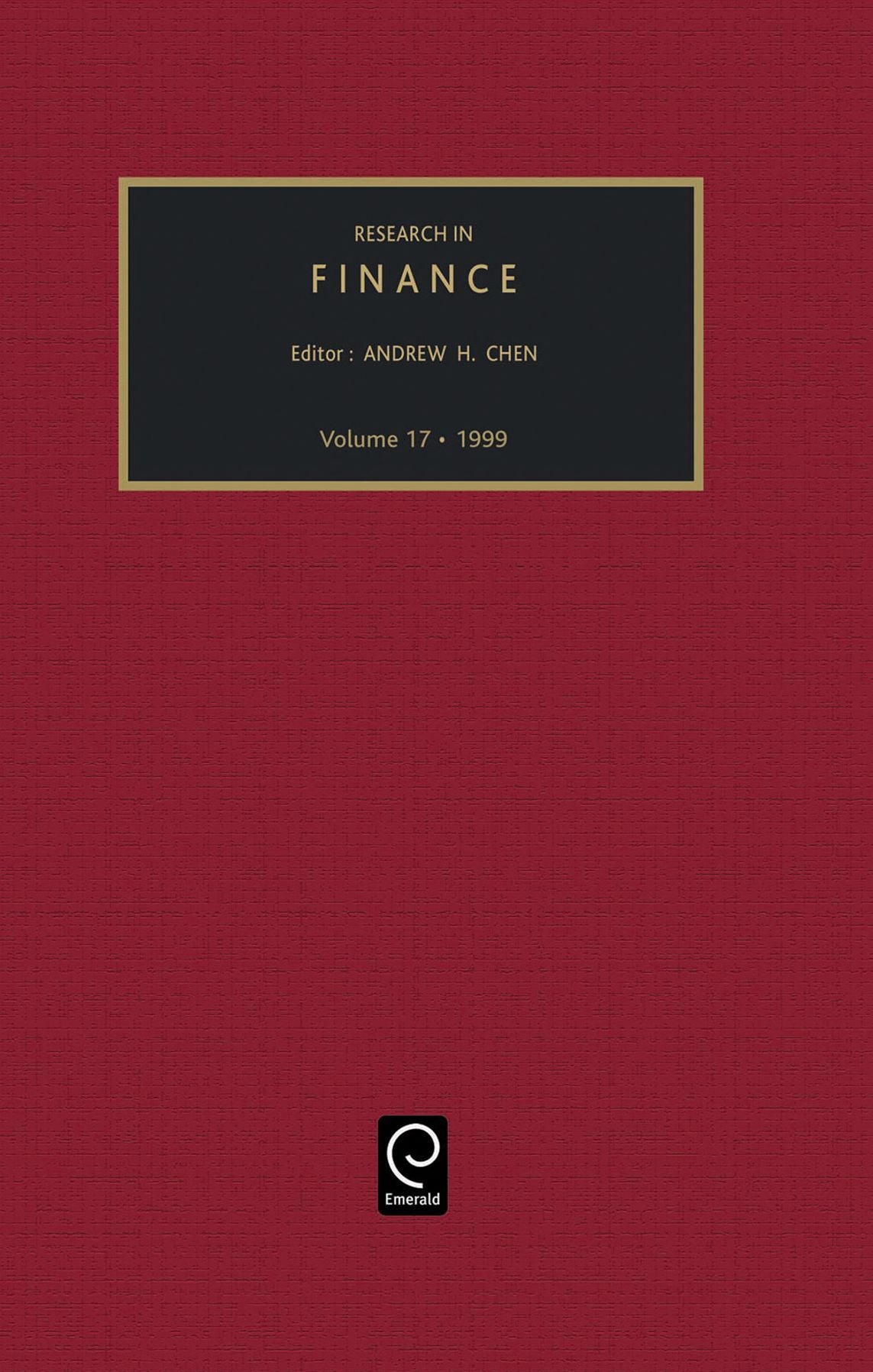 Research in Finance, Volume 17