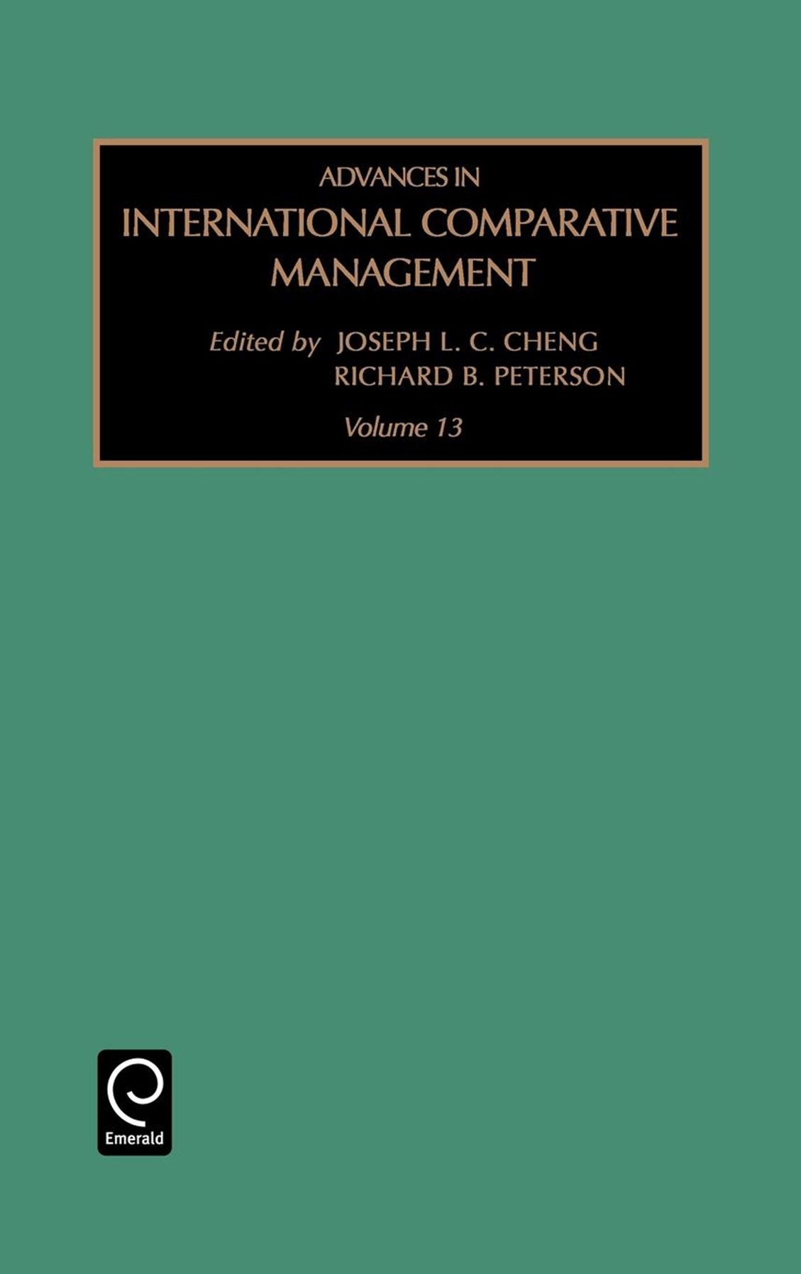 Advances in International Comparative Management, Volume 13