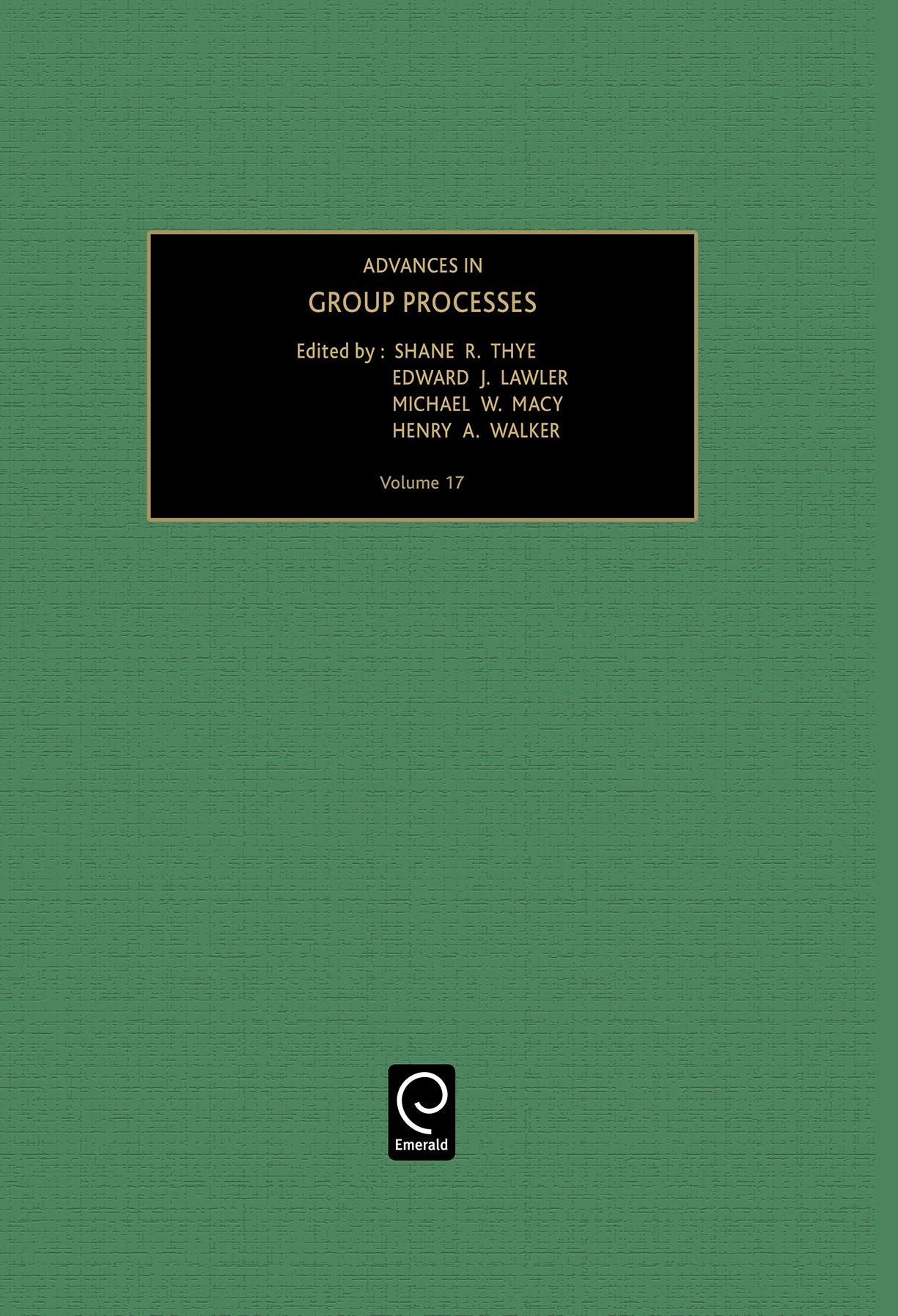 Advances in Group Processes, Volume 17