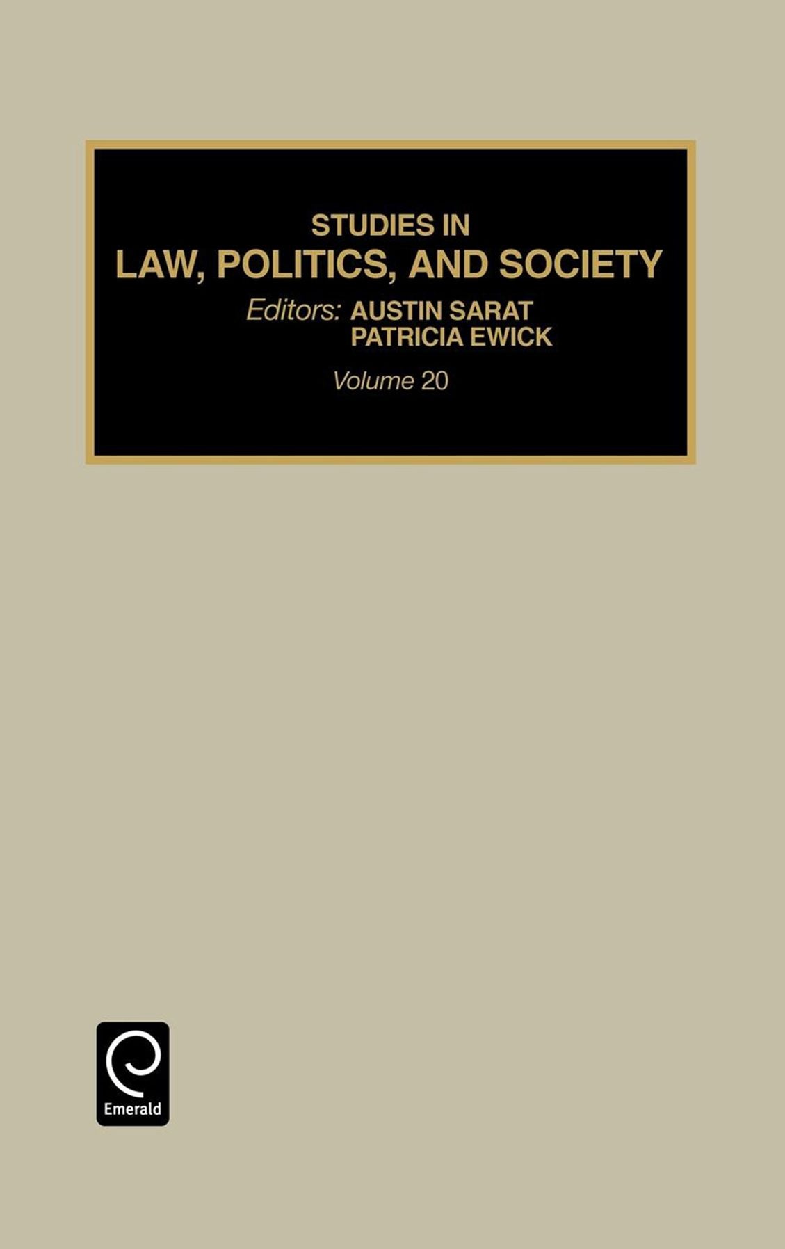 Studies in Law, Politics and Society, Volume 20