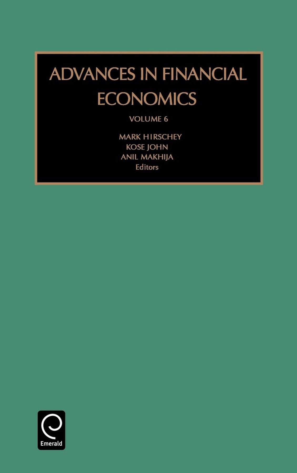 Advances in Financial Economics, Volume 6