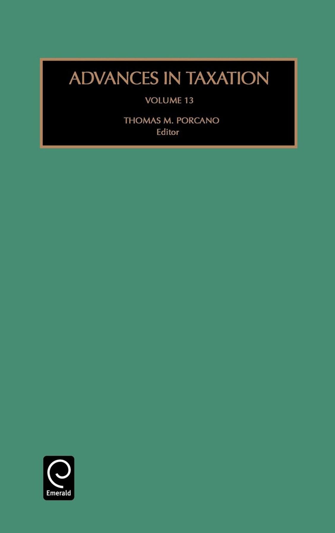 Advances in Taxation, Volume 13
