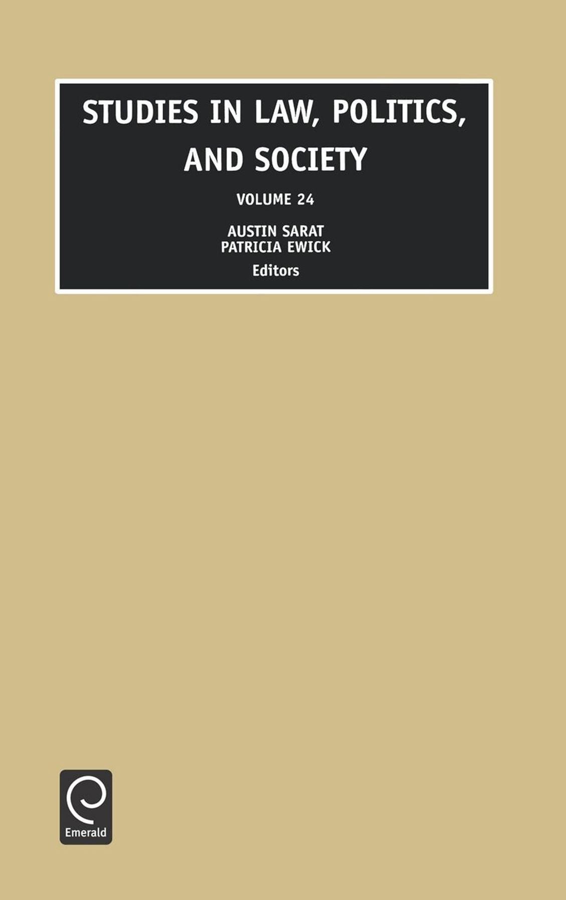 Studies in Law, Politics, and Society, Volume 24