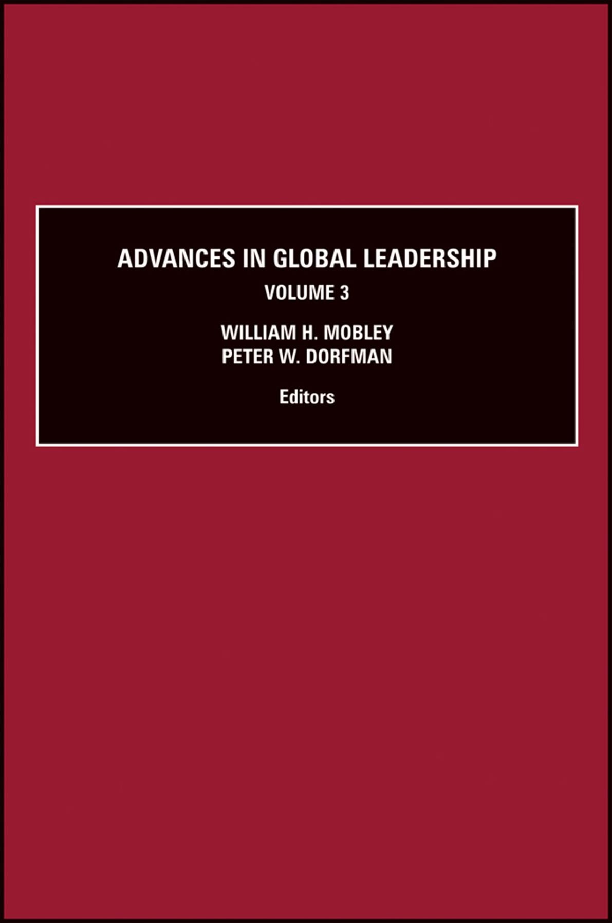 Advances in Global Leadership, Volume 3