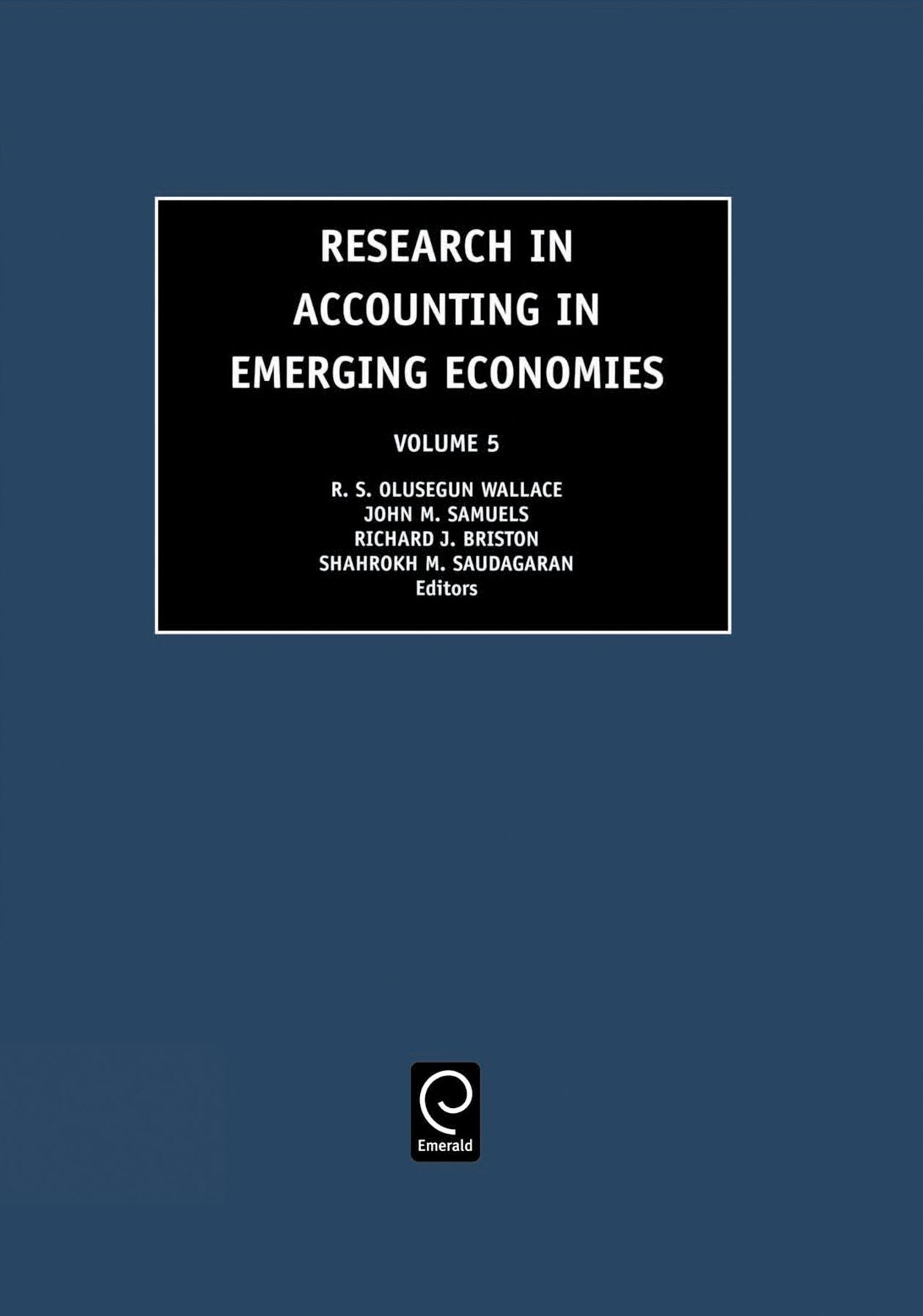 Research in Accounting in Emerging Economies, Volume 5