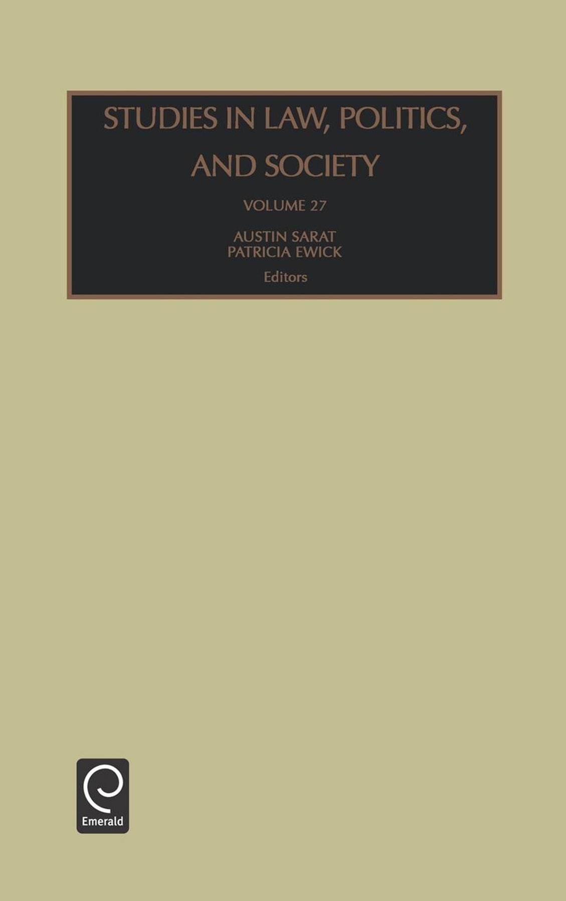 Studies in Law, Politics and Society, Volume 27