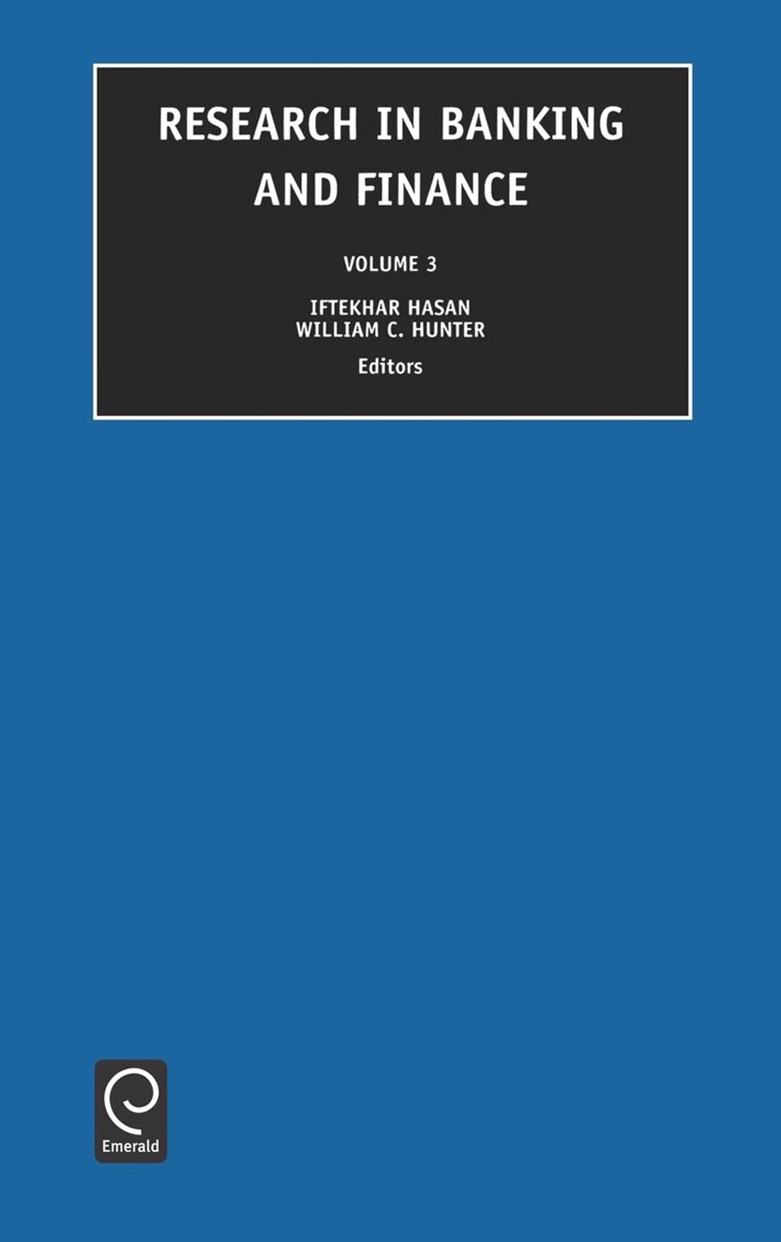 Research in Banking and Finance, Volume 3