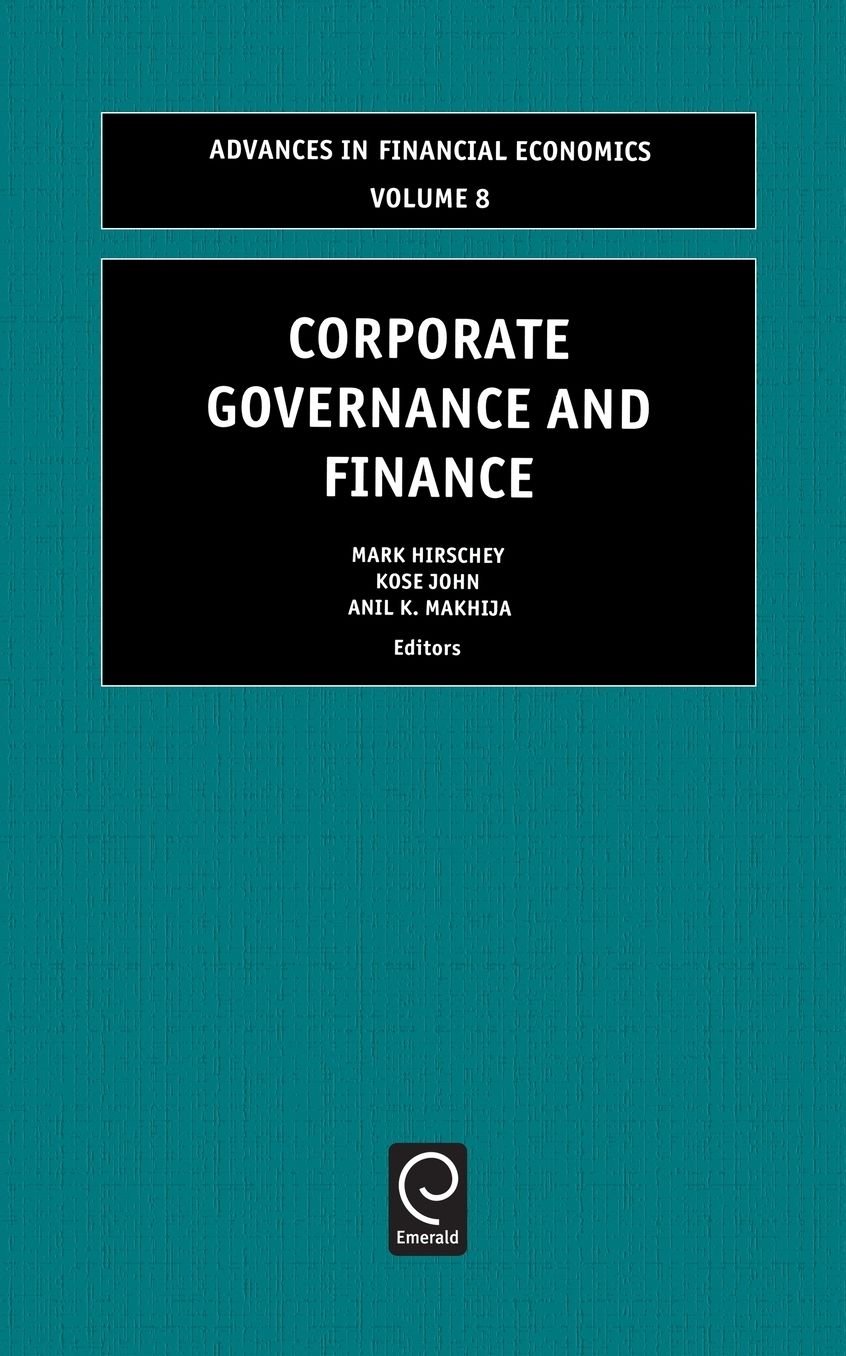 Corporate Governance and Finance