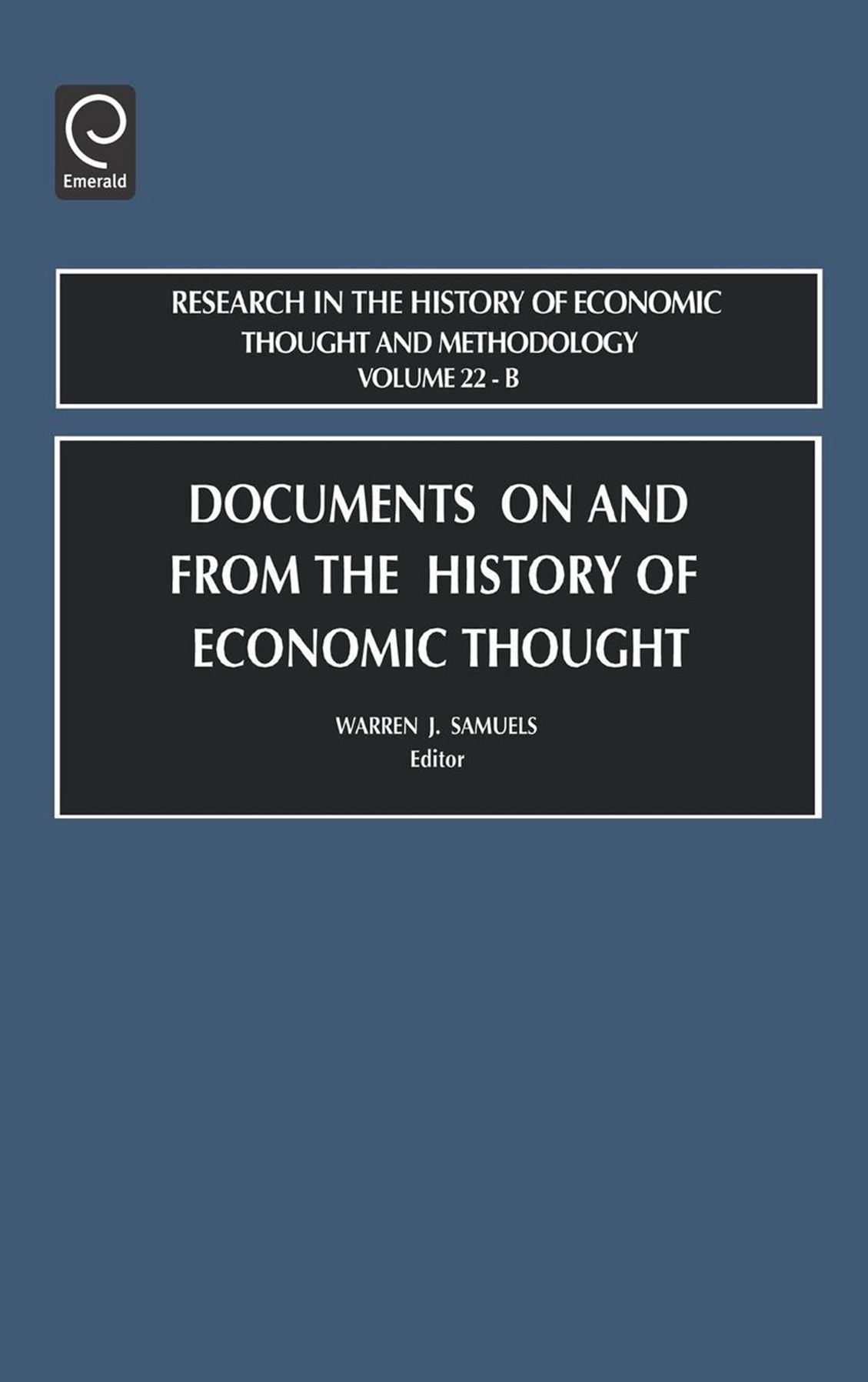 Documents on and from the History of Economic Thought, 22B