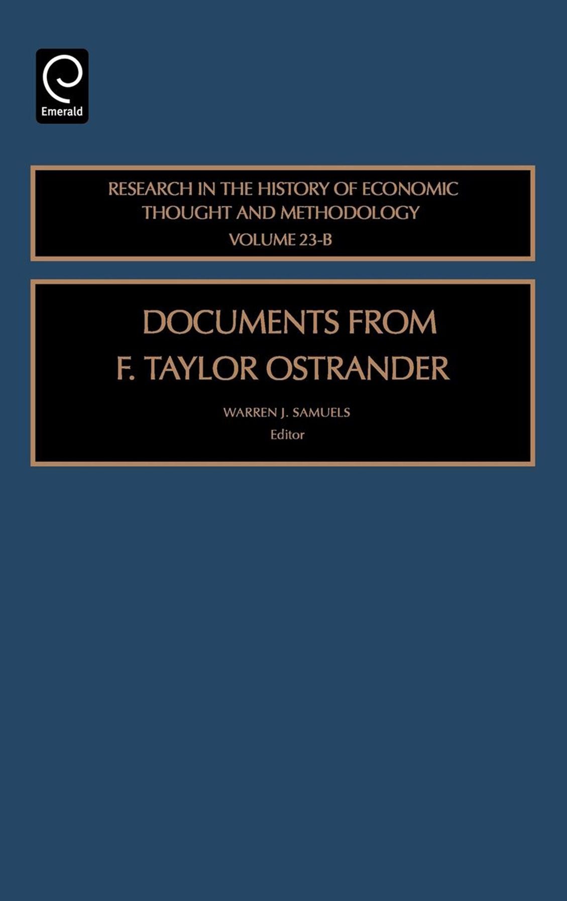 Documents from F. Taylor Ostrander, 23B