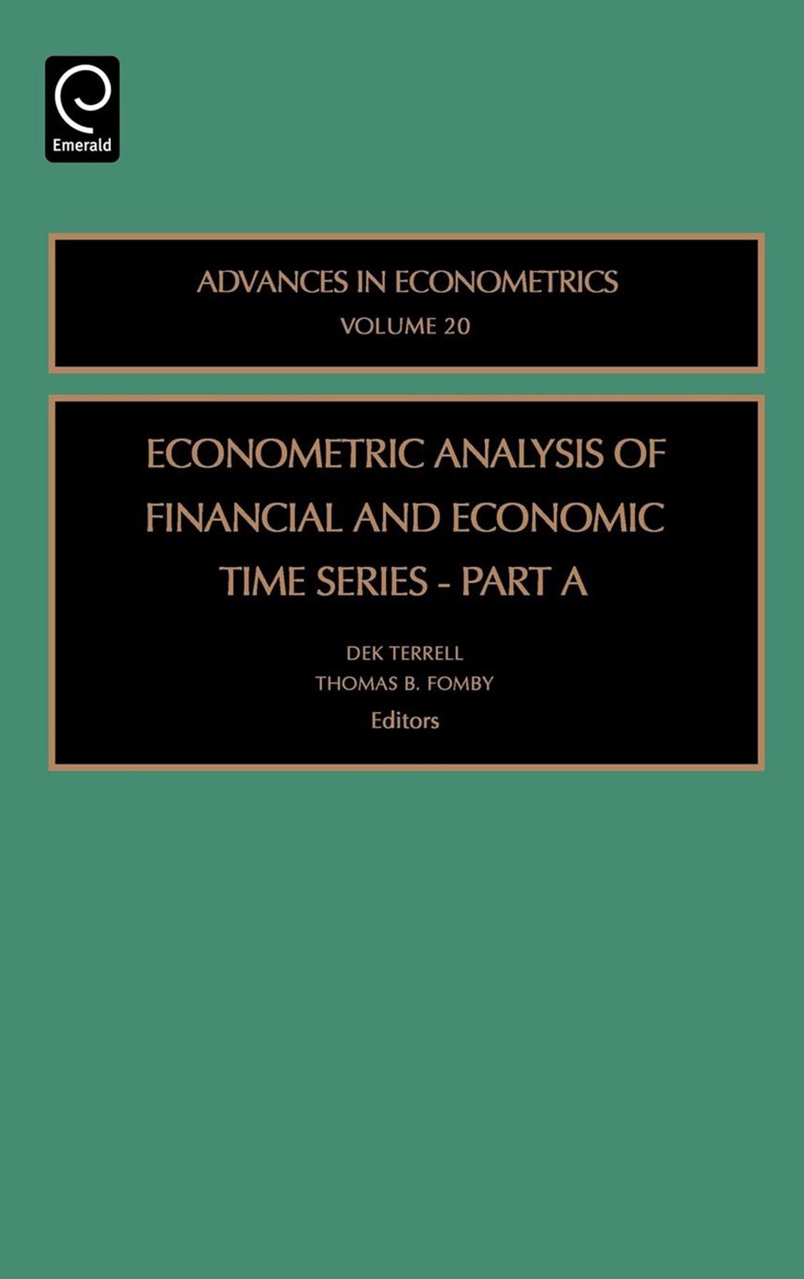 Econometric Analysis of Financial and Economic Time Series Part A